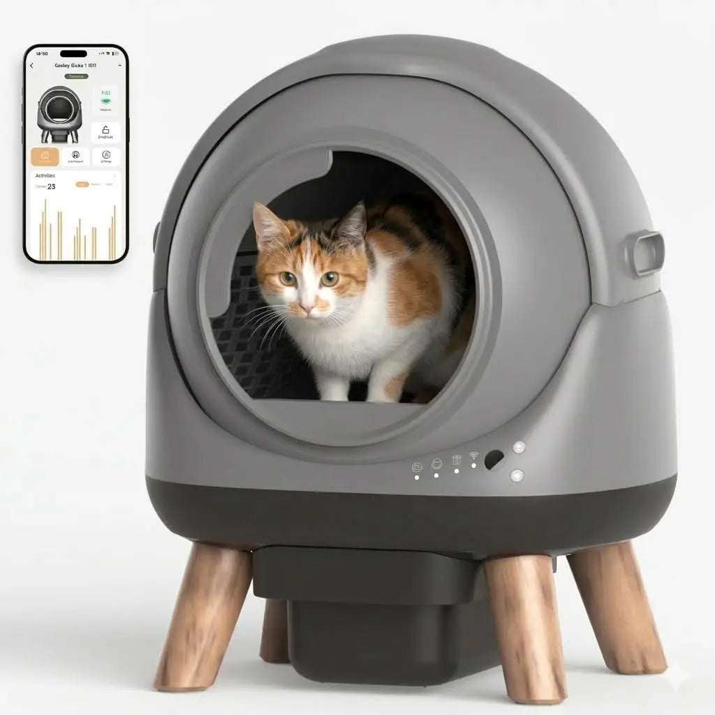 E2 Automatic Self Cleaning Litter Box Multiple Cats With App
