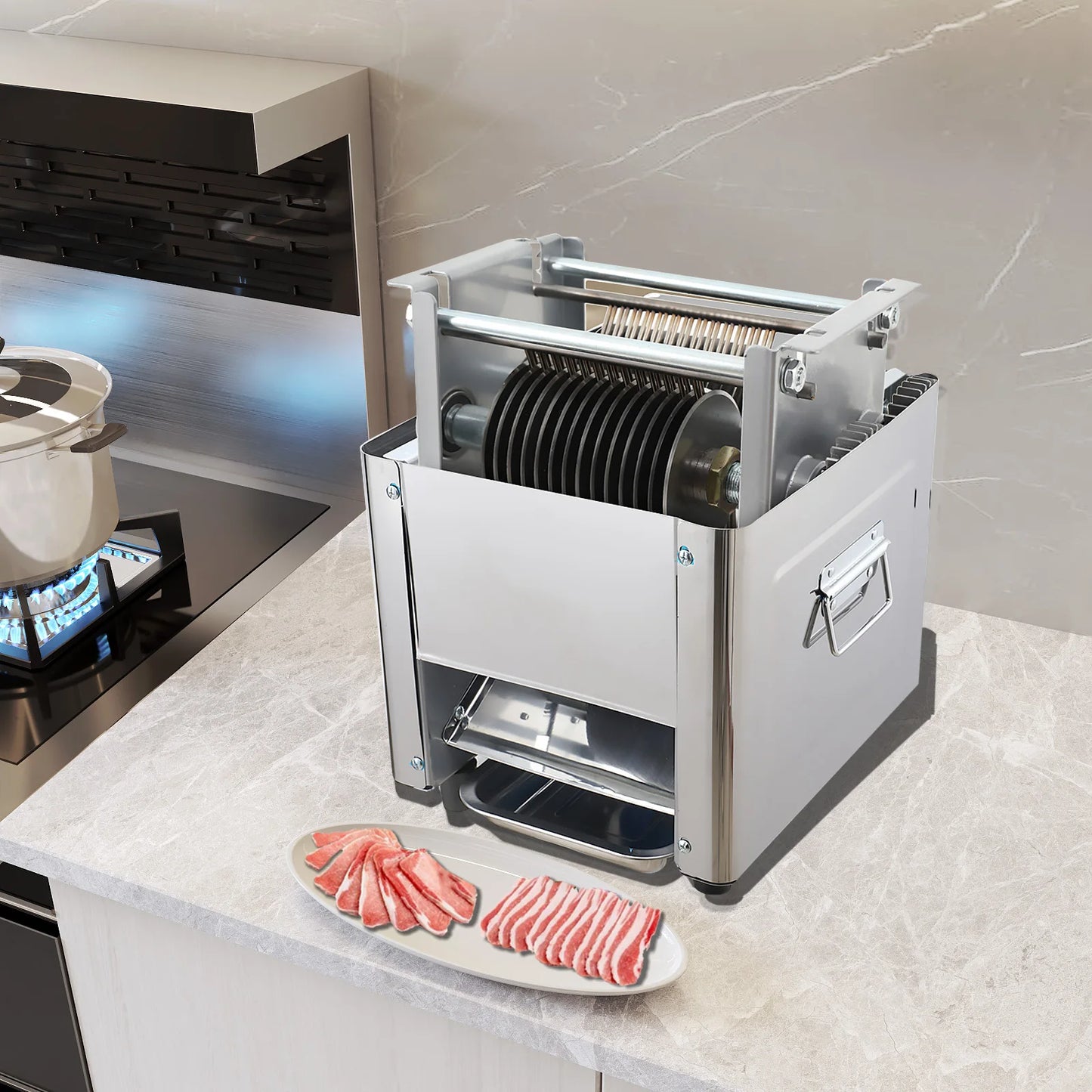 Electric Meat Cutting Machine 850W 110V Commercial Slicer