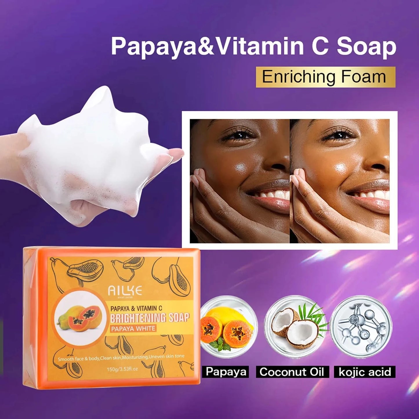 AILKE Collagen Whitening Kit Brightening Moisturizer