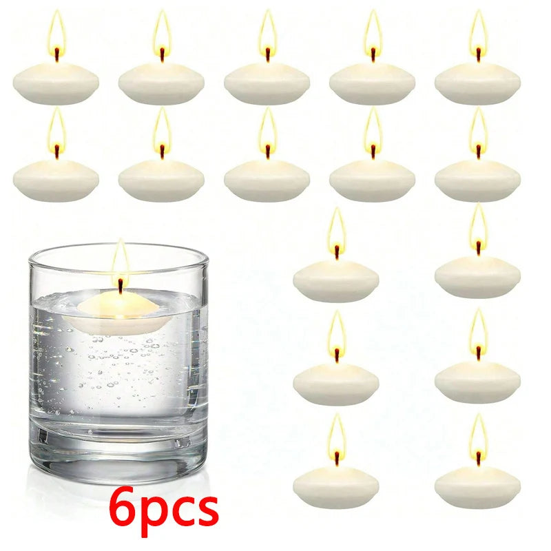 Floating Unscented Candles Disc Set For Wedding And Home Decor