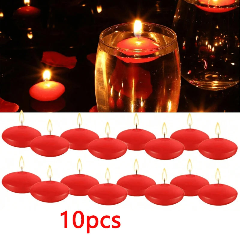 Floating Unscented Candles Disc Set For Wedding And Home Decor