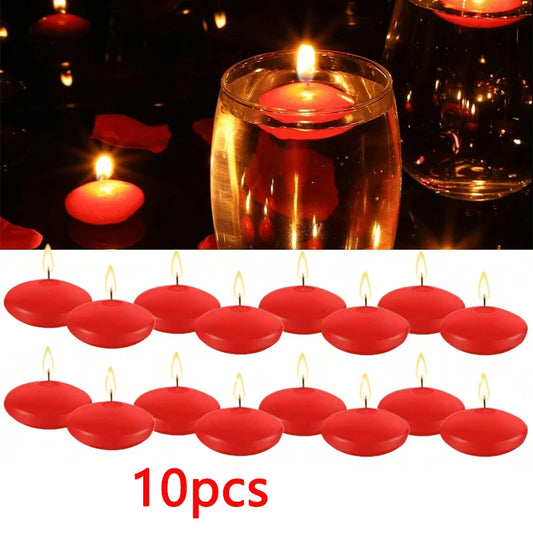 Floating Unscented Candles Disc Set For Wedding And Home Decor