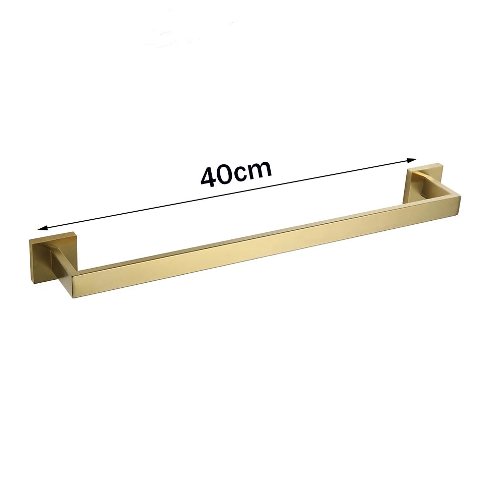 Onyzpily Bathroom Hardware Set Kit Wall Shelf Towel Bar