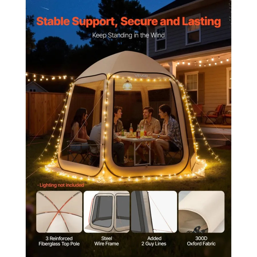 Screen House Tent Canopy With Netting Sides For Garden